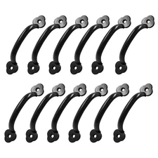 Bivethoi 12 Pcs Barn Door Handles, Metal Door Handle Black, Gate Pull Handle ...
