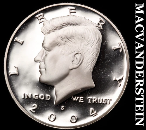 2004-S Silver Kennedy Half Dollar-Choice Gem Proof Lustrous No Reserve #i4575