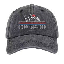 Unisex Colorado Mountain Graphic Dad Hat  Outdoor Adventure  Casual Hang Cap