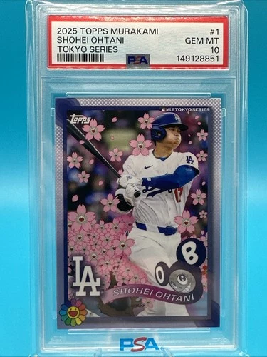New ListingTopps 2025 Tokyo Series Murakami Exclusive Shohei Ohtani #1 PSA 10 Dodgers