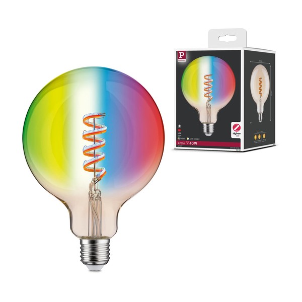 Filament 230V Smart Home Zigbee 3.0 LED Globe G125 E27 470Lm 6,3W Rgbw+ Dimmbar-image