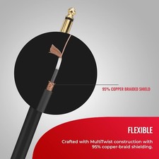 Monster Prolink Studio Pro 2000 Instrument Cable - 24K Gold Contacts, Time...