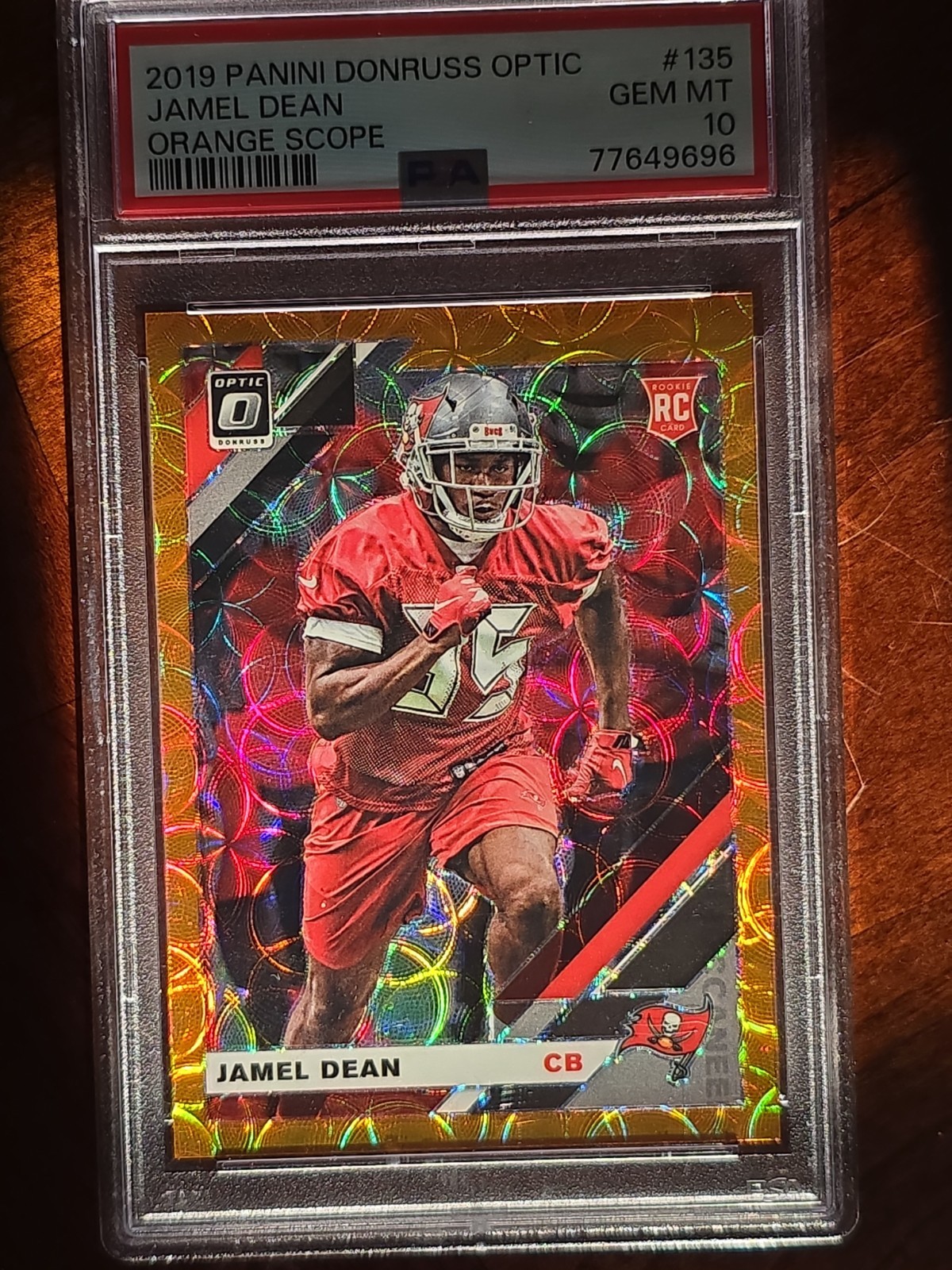 Jamel Dean Panini Donruss Optic #135 Orange Scope