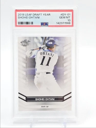 SHOHEI OHTANI 2018 LEAF DRAFT YEAR BASEBALL #DY-01 B PSA 10 Q2674