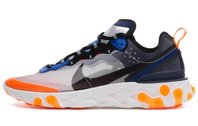 Nike React Element 87 Thunder Blue/Total Orange-AQ1090-004