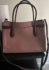 kate spade new york Pink Satchel Top Handle Zip Gold Hardware Detachable Strap