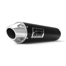 Hmf Slip On Exhaust For Yamaha Grizzlykodiak 700 14-25 Black Wblack Turn Down