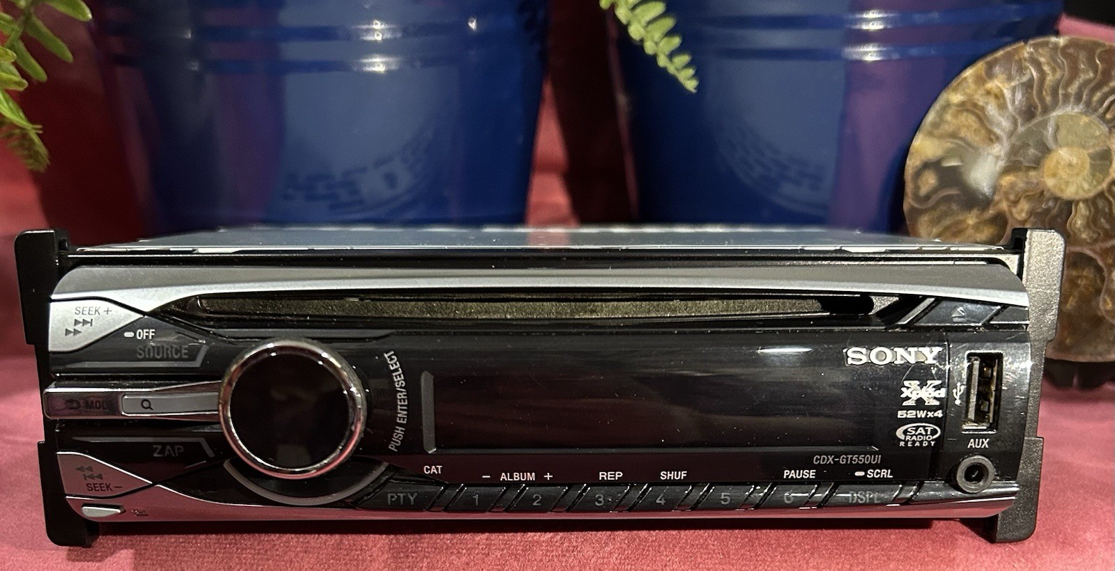 Cd Player Usb Aux Ipod Control Tested Works No Remot