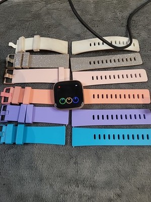 Fitbit Versa 2 Health & Fitness SmartWatch  Authentic Activity Tracker Extras