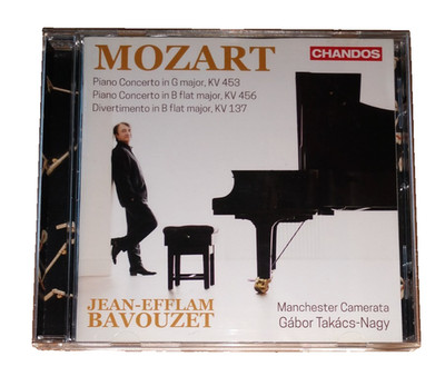 CD Jean-Efflam Bavouzet Mozart Piano Concerto KV 453 456 Divertimento Chandos