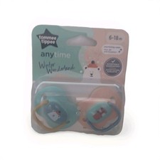 Tommee Tippee Anytime Pacifier Winter Wonderland Theme 6-18M 2 in Pack 