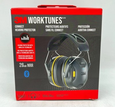 3M Worktunes Connect Wireless Bluetooth Hearing Protector: IP44 Water Resistant