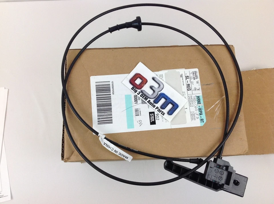 Chevrolet Malibu Buick Lacrosse Regal Capó Pestillo Liberación CABLE con Mango Nuevo OEM Foto 2 de 3