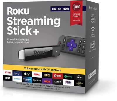 Roku Streaming Stick+ | HD/4K/HDR Streaming Device with Long-range Wireless 