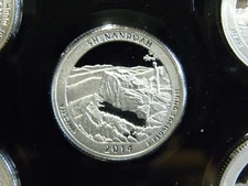 2014 S SILVER GEM PROOF SHENANDOAH  ATB QUARTER 90% SILVER  FREE SHIP