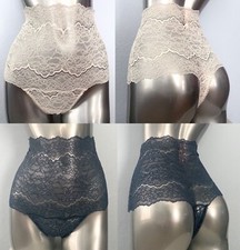 Victoria's Secret Panties Corded Lace Lot of 2 High Waist Thong Panty Small S