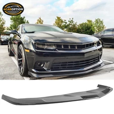 Fits 14-15 Chevrolet Camaro SS 1LE Style Front Bumper Lip Spoiler Splitter CF