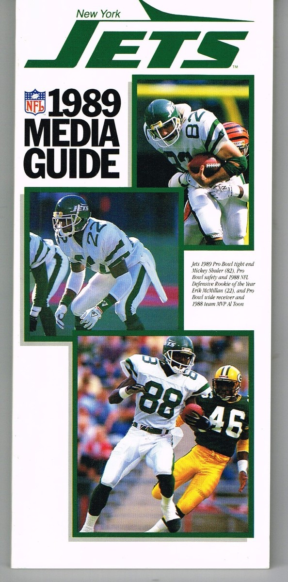 1989 New York Jets Football NFL Media GUIDE | eBay