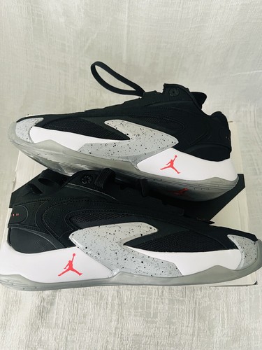 Air Jordan Nike Luka 2 AJ4 Cement Black Infrared Sneakers Shoes Mens Boys 5 NEW - Picture 2 of 7