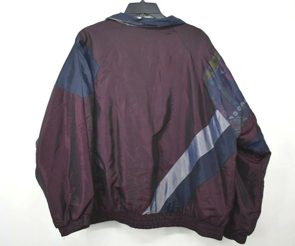 Vintage Athletech Womens Tracksuit Windbreaker Jacket Purple Blue Gray XL - Image 2 of 4