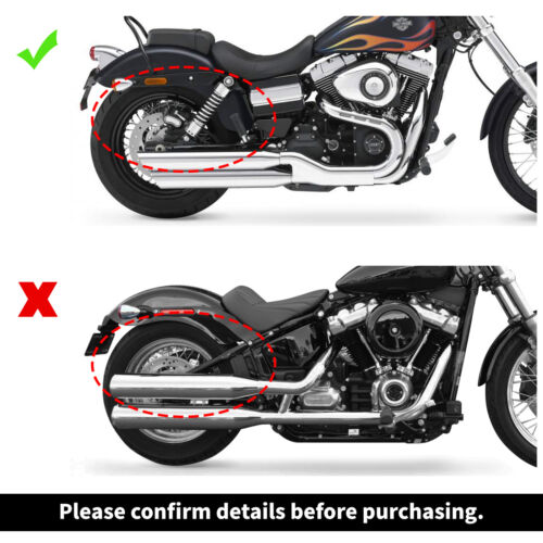 White Hard Saddlebags Bags Bracket Kit Fit For Harley Softail Heritage 1984-2017 - Picture 2 of 13