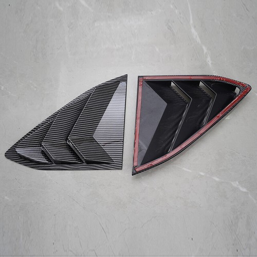 Carbon Look Quarter Rear Window Louver Cover Trim for Corvette C8 Coupe 20-24 - Bild 10 von 10