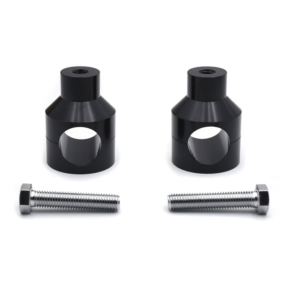 Elevadores de manillar redondos de motocicleta para Harley Cruisers Choppers métricas victoria Foto 2 de 4