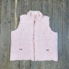 Chaps Puffer Gilet Womens Full Zip Outdoors Ski Coat, Pink, 2xl