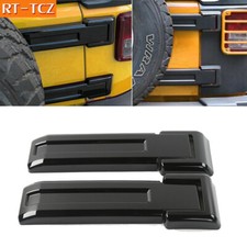 Black Tailgate Hinge Trim Covers Fit For Jeep Wrangler Jk 07 Unlimited Parts