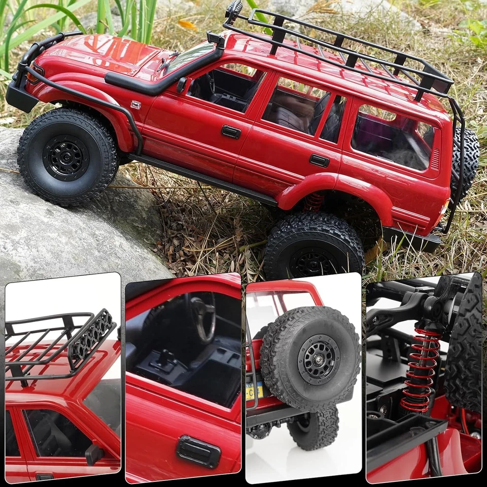 WPL C54-1 1/16 RC Crawler RTR 4x4 Truck Off-Road w/ Upgraded Chassis & Motor - Image 3 of 4