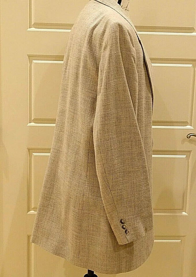 Men's off-white/beige sport coat - Dillard's label - Image 2 of 4