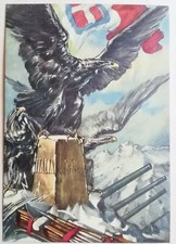 CARTOLINA GUARDIA ALLA FRONTIERA GAF GRUPPO DI CONFINE SETTORE COPERTURA 