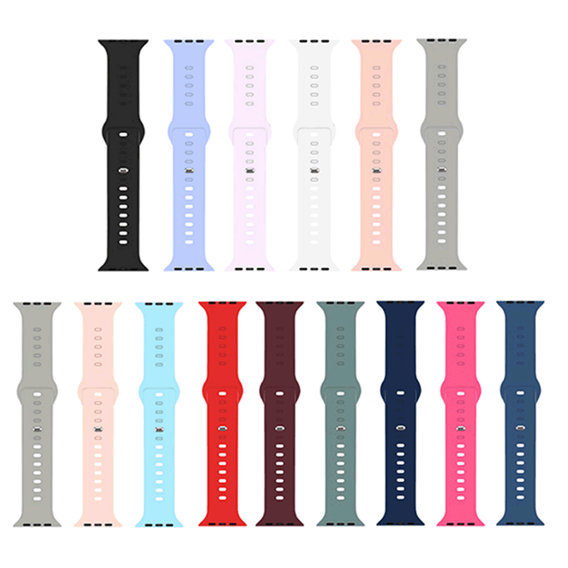 Sport Silicone Band 38/40/41/42/44/45MM For Apple Watch Series 8 7 6 5 4 3 2 SE Sport Silicone Band 38/40/41/42/44/45MM For Apple Watch Series 8 7 6 5 4 3 2 SE