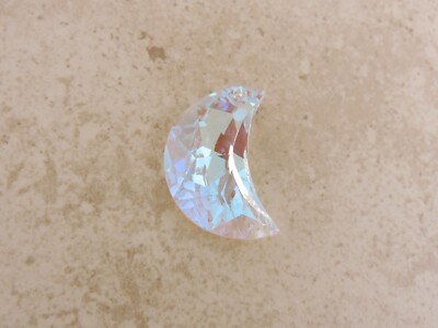 SWAROVSKI® Crystal Crescent MOON, Art# 8816 30mm Aurora Borealis