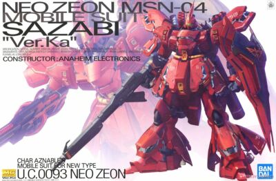 GUNDAM MG Master Grade Sazabi MS-04 Ver. KA 1/100 Model Kit Gunpla