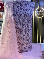 New unstitched chiken kari embroidered cotton suits