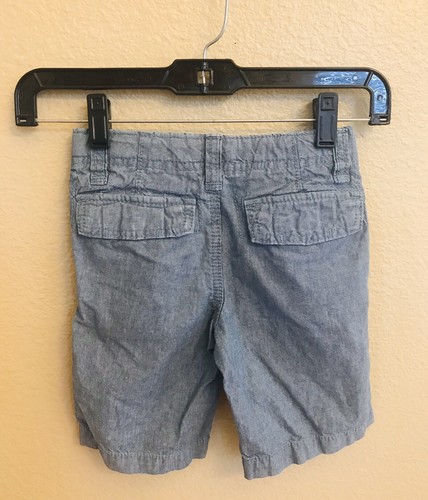 CHEROKEE Boys Kids Shorts Size 5 Denim Blue 100% Cotton Adjustable Waist - Picture 3 of 7