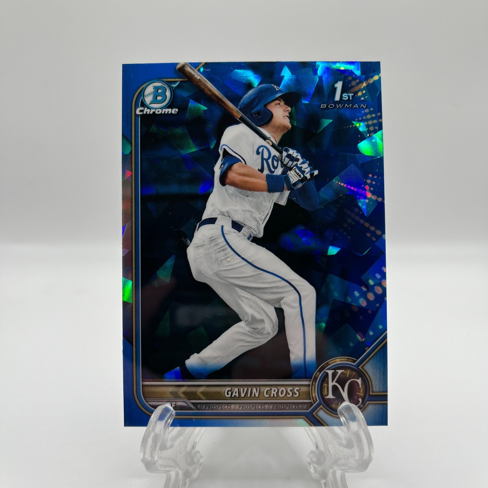 2022 1st Bowman Chrome Sapphire Gavin Cross RC #BDC-6 Kansas City Royals *SEE