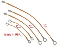 (Multi-Kit) Universal 8"+12"+18" (20cm+30cm+45cm) Copper Ground/Bonding Straps