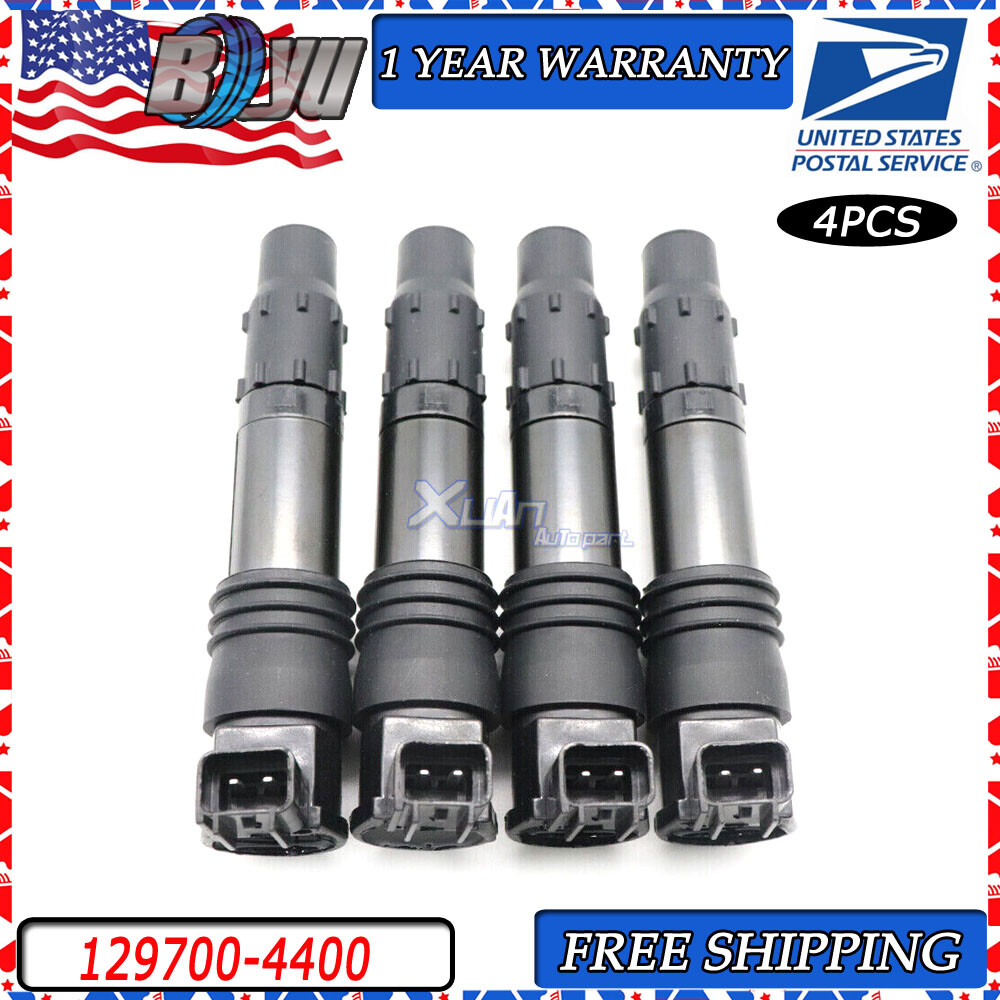 1297004400 4x Ignition Coil For Suzuki GSX1300RZ Hayabusa GSXR 600 750