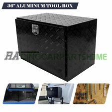 36"X24"X25" Aluminum Trailer Tool Box Heavy Duty Utility Tool Storage Box/lock