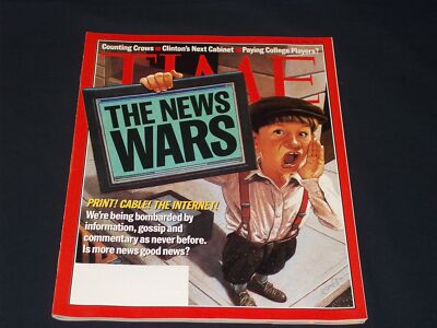 1996 OCTOBER 21 TIME MAGAZINE - THE NEWS WARS COVER - H 6496