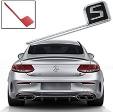 Nwe Silver Black S Badge Emblem Sticker For Mercedes Amg C63s E63s G63s Nwe Silver Black S Badge Emblem Sticker For Mercedes Amg C63s E63s G63s