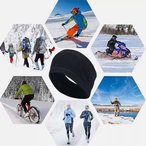 Copriorecchie Copricapo Invernale Pile Paraorecchie Sportivo Fascia per Uomo Donna - Foto 6 di 15