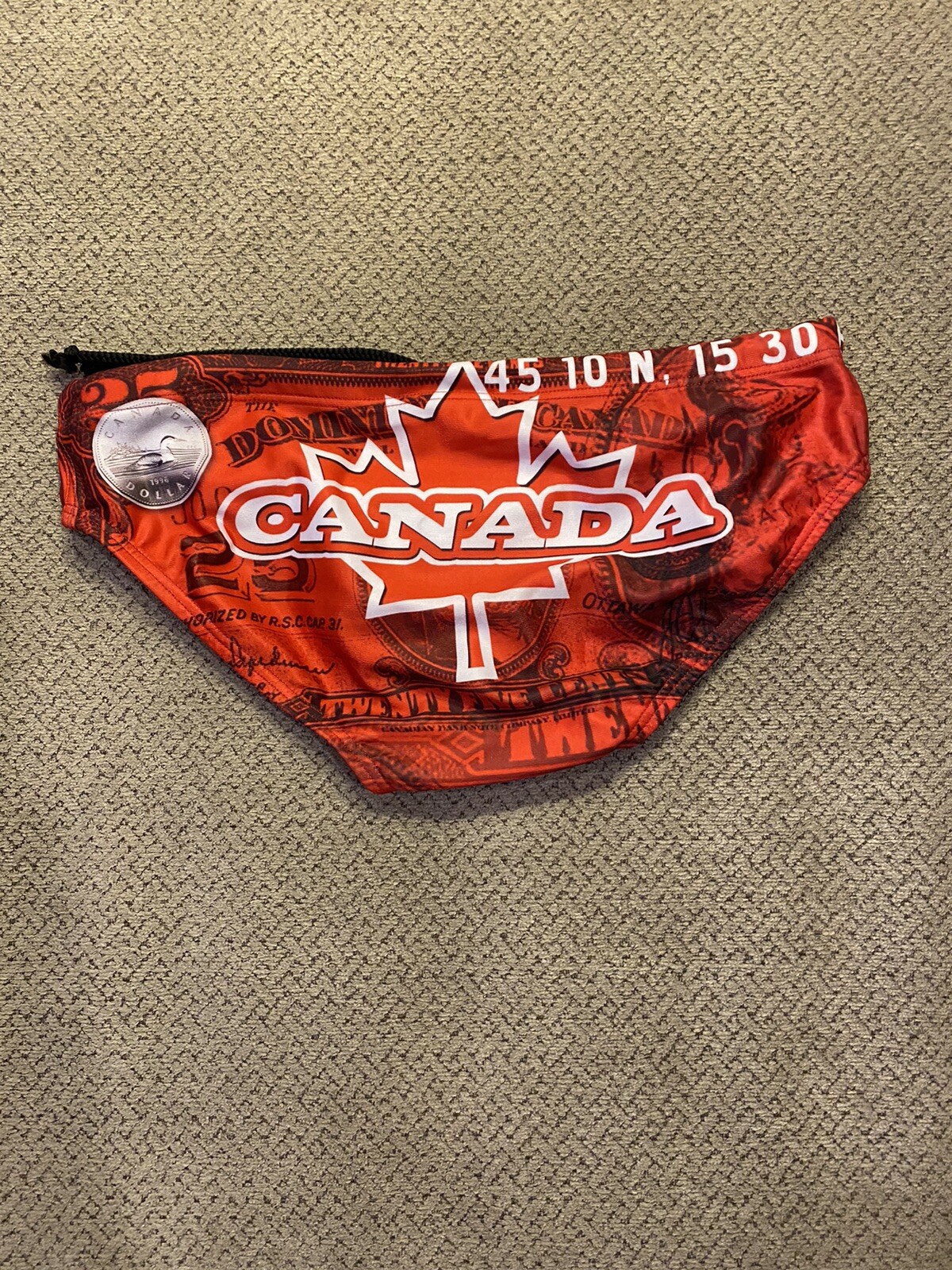 Mens Womp Team Canada Spandex Briefs Bikini swimsuit … Gem