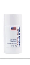POLO SPORT Ralph Lauren White Deodorant Stick Men 2.6 oz Alcohol Free NEW Sealed