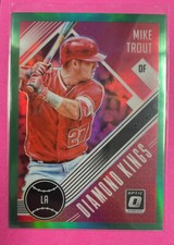 2018 Donruss Optic Diamond Kings GREEN DK #13🔥 MIKE TROUT🔥 #d/5 📈 SSP! GOAT!