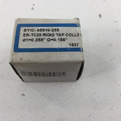 SYIC-05510-255 Rigid Tap Collett ER-TC25 d1=0.255'' Q=0.198''