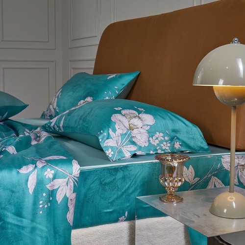 Luxury Bedding Set 4pcs 100 Nature Silk Quilt Cover Fitted Sheet 2 Pillowcases - Picture 48 of 60