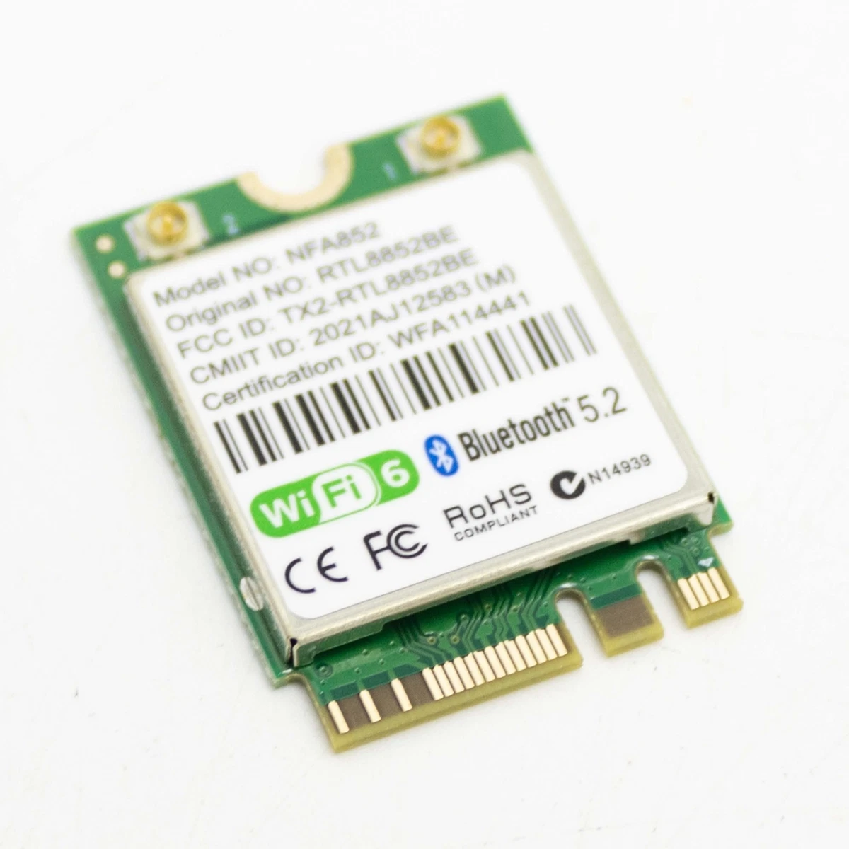 Carte Wifi 6 M.2 + BT 5.2 sans Fil Bluetooth Pour Ordinateur